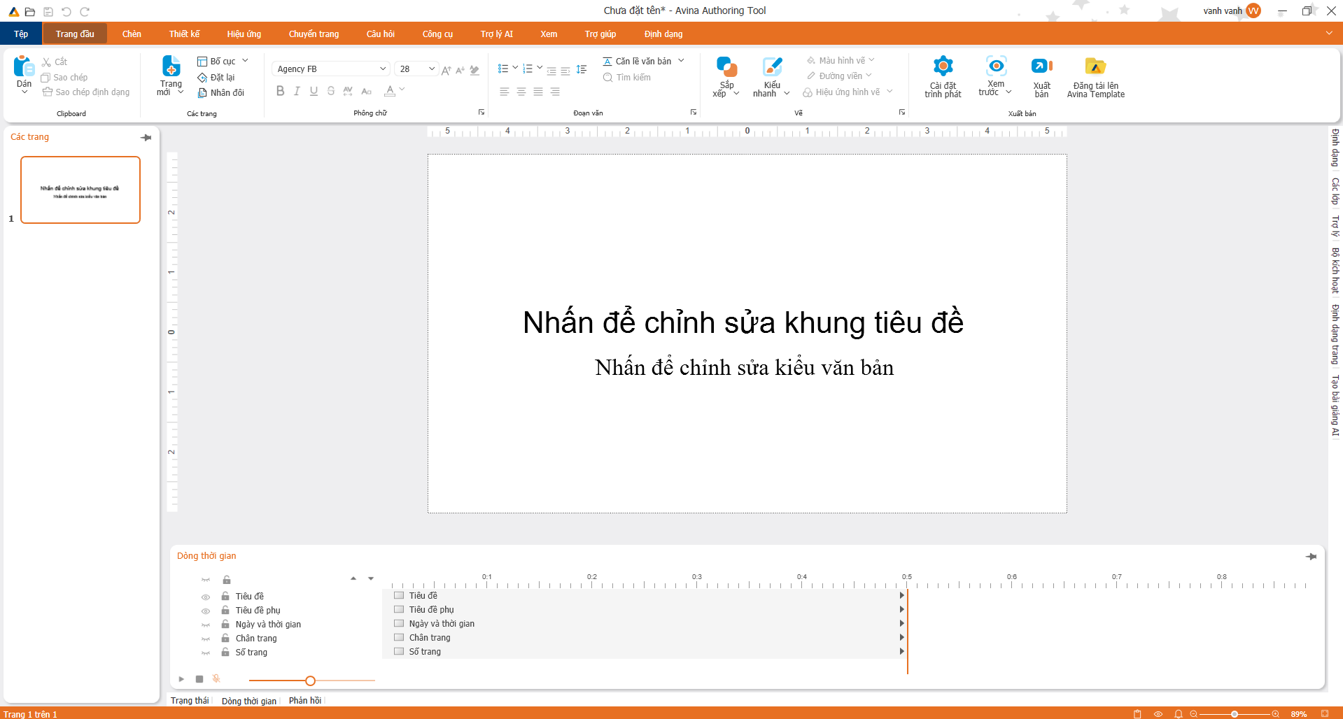 Trình phát bài giảng Avina